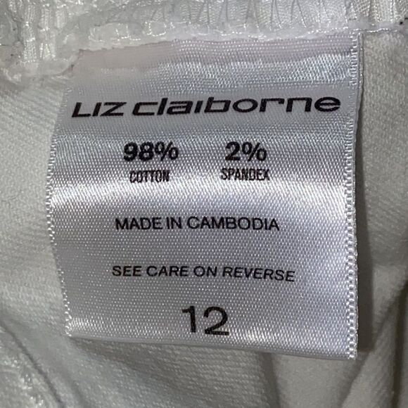 Liz Claiborne Women Jeans Size 12 Classic Fit Straight Leg - Picture 9 of 14